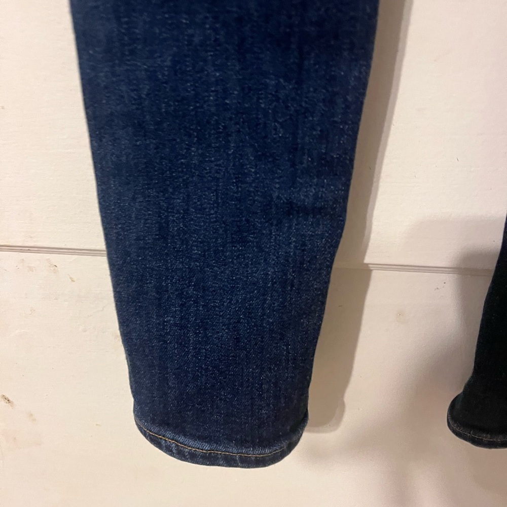 Agolde Dark Blue High-Rise Skinny Jeans - Picture 8 of 10